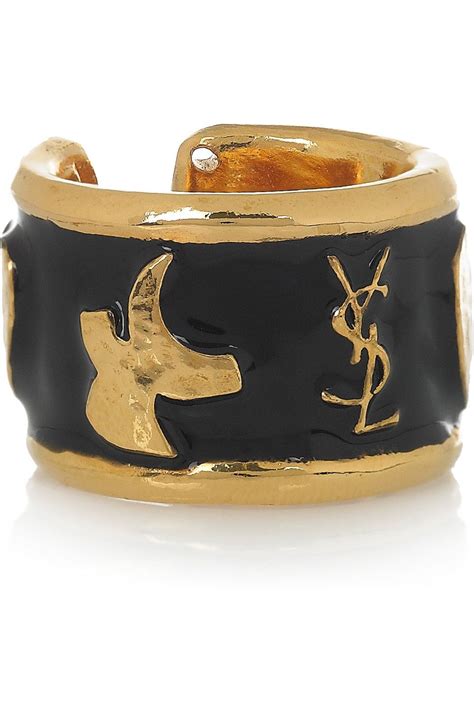 ysl gold plated ring|YSL rings for women.